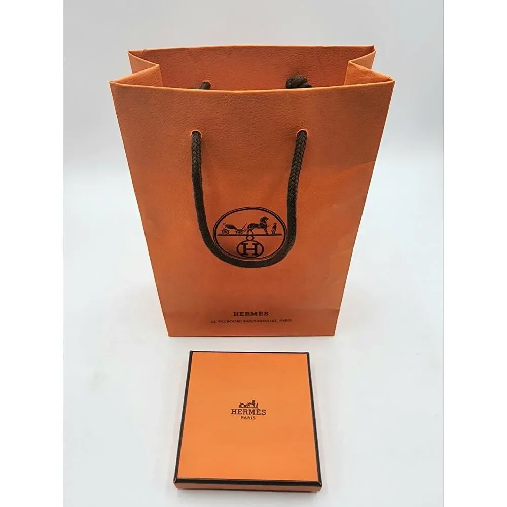Hermes Empty Box with Pamphlets and Gift Bag.